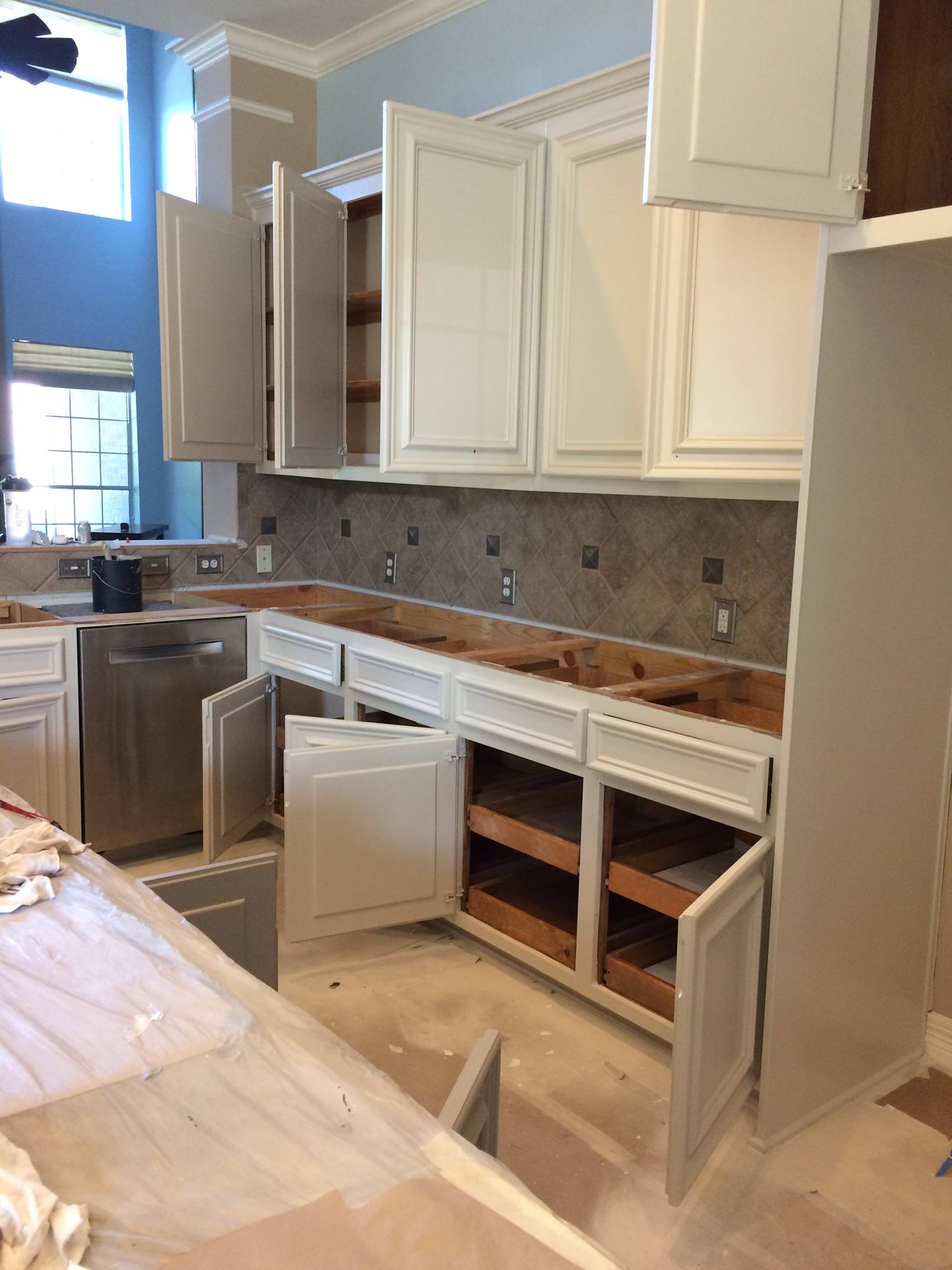 houston kitchen cabinet painter